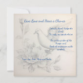 Gib Liebe und Frieden eine Chance. Globale Harmoni Karte (Rückseite)