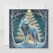 Gib Liebe und Frieden eine Chance. Globale Harmoni Karte (Vorderseite)