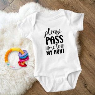 Gib mich an meine Tante: Adorable Baby Outfit Strampler