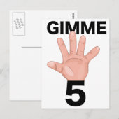 Gib mir 5 postkarte (Vorne/Hinten)