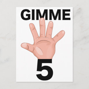 Gib mir 5 postkarte