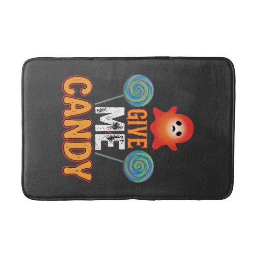 Gib mir Candy Halloween Geist_1 Badematte (Vorderseite)