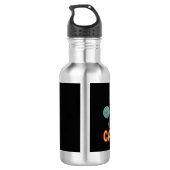 Gib mir Candy Halloween Geist_1 Edelstahlflasche (Rückseite)