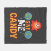 Gib mir Candy Halloween Geist_1 Fleecedecke (Vorderseite (Horizontal))