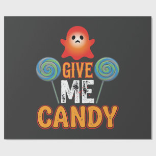 Gib mir Candy Halloween Geist_1 Geschenkpapier