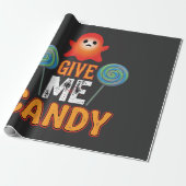 Gib mir Candy Halloween Geist_1 Geschenkpapier (Ungerollt)