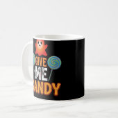 Gib mir Candy Halloween Geist_1 Kaffeetasse (Vorderseite Links)