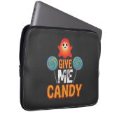 Gib mir Candy Halloween Geist_1 Laptopschutzhülle (Vorne Rechts)