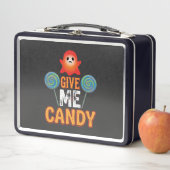 Gib mir Candy Halloween Geist_1 Metall Brotdose (Beispiel)