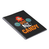Gib mir Candy Halloween Geist_1 Notizblock (Rechte Seite)