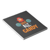 Gib mir Candy Halloween Geist_1 Notizblock (angewinkelt)