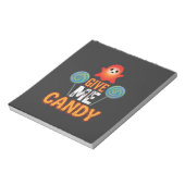 Gib mir Candy Halloween Geist_1 Notizblock (Rotiert)