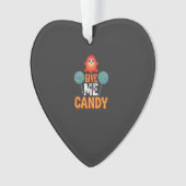 Gib mir Candy Halloween Geist_1 Ornament (Vorderseite)