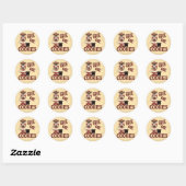 Gib mir Cookies Runder Aufkleber (Blatt)