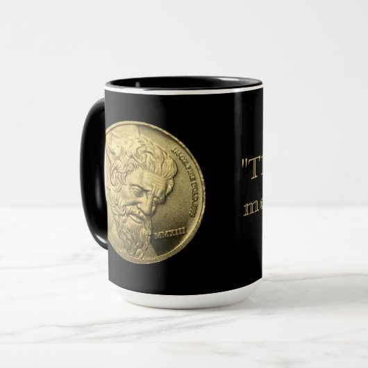 Gib mir das Gold Tasse (Vorderseite Links)