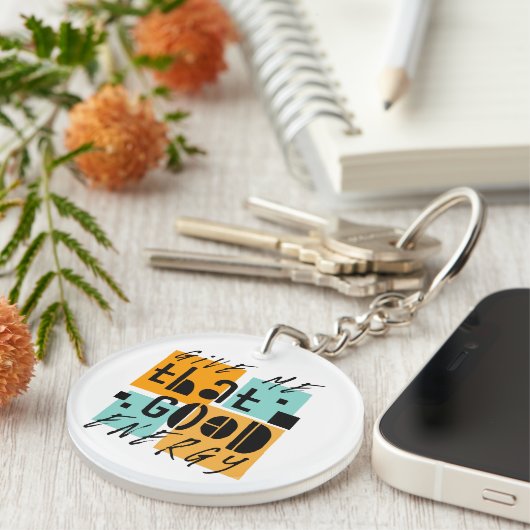 Gib mir, dass gute ENERGY Orange positiv. Schlüsselanhänger (Vorderseite rechts)