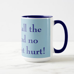 Gib mir den ganzen Kaffee und niemand wird blau ve Tasse
