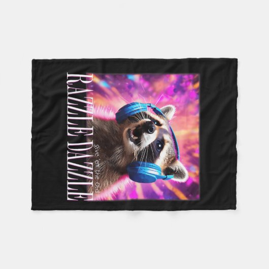 Gib mir die alten Razzles Dazzles Retro Y2k 90er M Fleecedecke (Vorderseite (Horizontal))