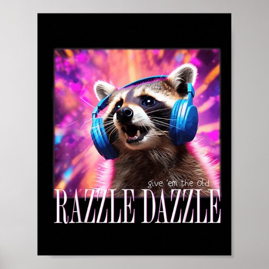 Gib mir die alten Razzles Dazzles Retro Y2k 90er M Poster (Vorne)