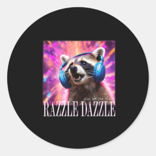 Gib mir die alten Razzles Dazzles Retro Y2k 90er M Runder Aufkleber