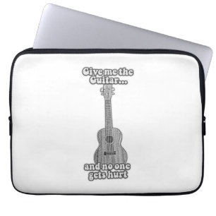 Gib mir die Gitarre, und niemand wird verletzt. B  Laptopschutzhülle