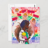 Gib mir die Hübsche Puppenkarte Postkarte (Vorne/Hinten)