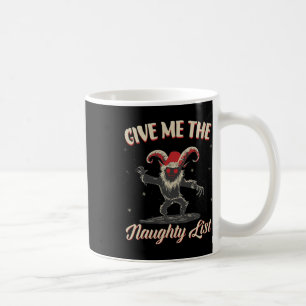 Gib mir die unheilvolle Liste Niedlich Krampus Dar Kaffeetasse