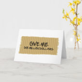 Gib mir eine Million Dollar Karte (Gelbe Blume)