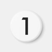 Gib mir einen 1 (weißen) Magneten Magnet (Vorne)