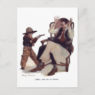 Gib mir einen Dime fürs Kino! Postkarte