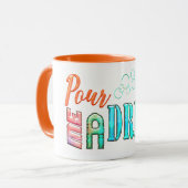 Gib mir einen farbigen Typografie-Cocktail Tasse (Vorderseite Links)