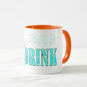 Gib mir einen farbigen Typografie-Cocktail Tasse (VorderseiteRechts)