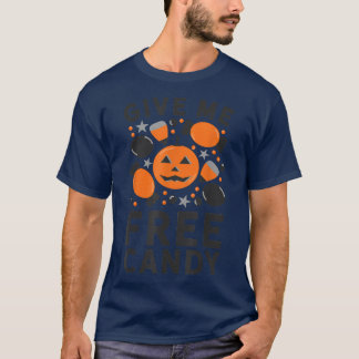 Gib mir einen kostenlosen Candy Halloween-Tank-Tri T-Shirt