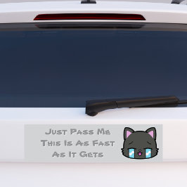 Gib mir einfach, dass das so schnell ist, wie es w autoaufkleber