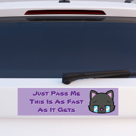 Gib mir einfach, dass das so schnell ist, wie es w autoaufkleber