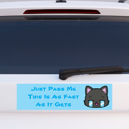 Gib mir einfach, dass das so schnell ist, wie es w autoaufkleber