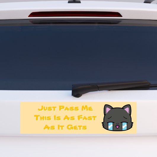 Gib mir einfach, dass das so schnell ist, wie es w autoaufkleber