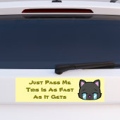 Gib mir einfach, dass das so schnell ist, wie es w autoaufkleber