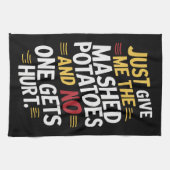 Gib mir einfach den Erntedank mit Kartoffelpüree. Geschirrtuch (Horizontal)