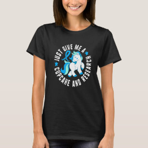 Gib mir einfach einen Cupcake und Forschung Diabet T-Shirt