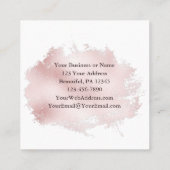 Gib mir einfach Jesus Christliche Anbetung Song Quadratische Visitenkarte (Rückseite)