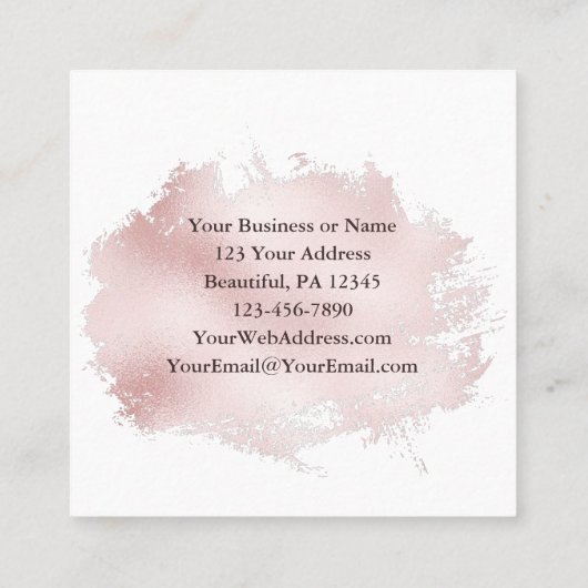 Gib mir einfach Jesus Christliche Anbetung Song Quadratische Visitenkarte (Rückseite)