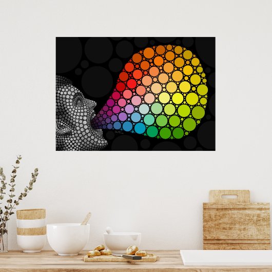 Gib mir Farben Poster (Küche)