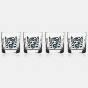 Gib mir Freiheit oder gib mir das Set des Toten Tr Whiskyglas