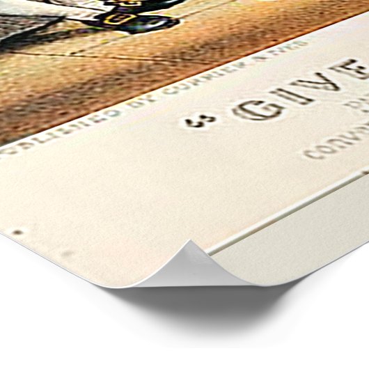 "Gib mir Freiheit oder gib mir den Tod!-Patrick He Poster (Ecke)