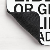 Gib mir Freiheit oder gib mir unbegrenzte Breadsti Mousepad (Ecke)