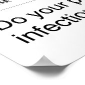 Gib mir fünf Handwaschplakate Poster (Ecke)