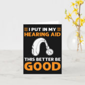 Gib mir Gehhilfe. Das ist besser gut. Deaf P Karte (Gelbe Blume)