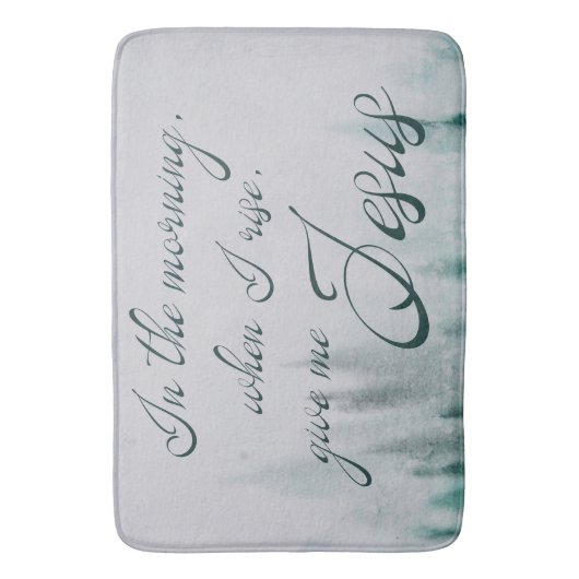 Gib mir Jesus Pine Tree Badematte (Vorderseite Vertikal)