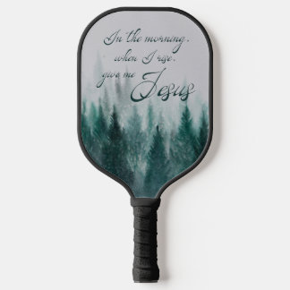 Gib mir Jesus Pine Tree Pickleball Schläger